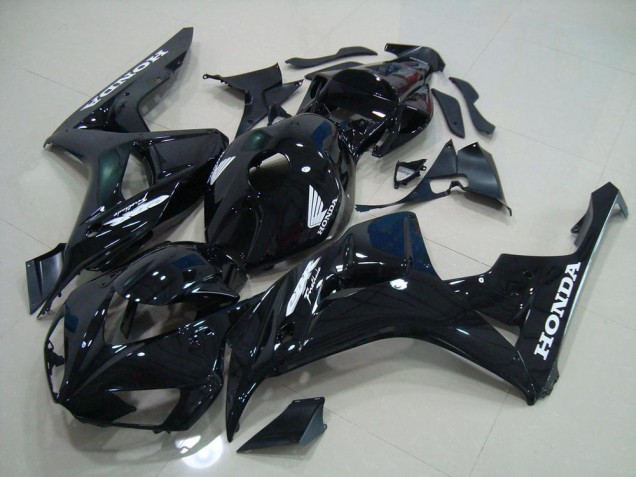 2006-2007 Black Silver Decals Honda CBR1000RR Motorcycle Fairing Kit