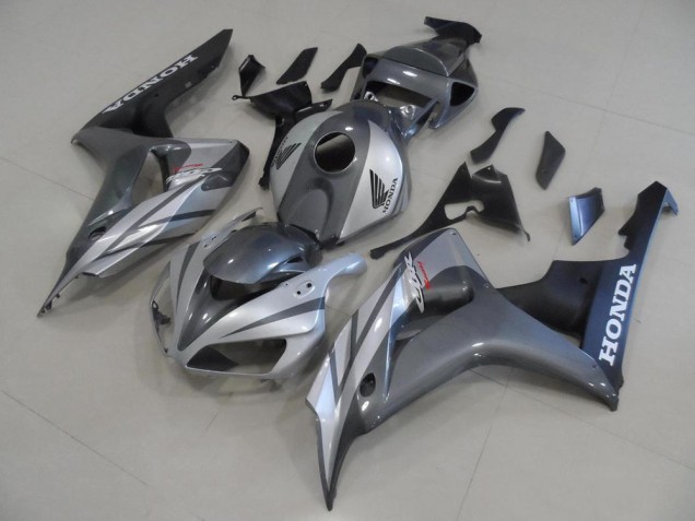 2006-2007 Grey Silver and Matte Black Honda CBR1000RR Motor Fairings 2006-2007 Grey Silver and Matte Black Honda CBR1000RR Motor Fairings