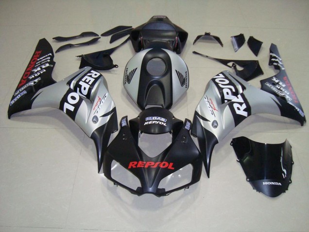 2006-2007 Matte Black Silver Repsol Honda CBR1000RR Motorcycle Fairing 2006-2007 Matte Black Silver Repsol Honda CBR1000RR Motorcycle Fairing