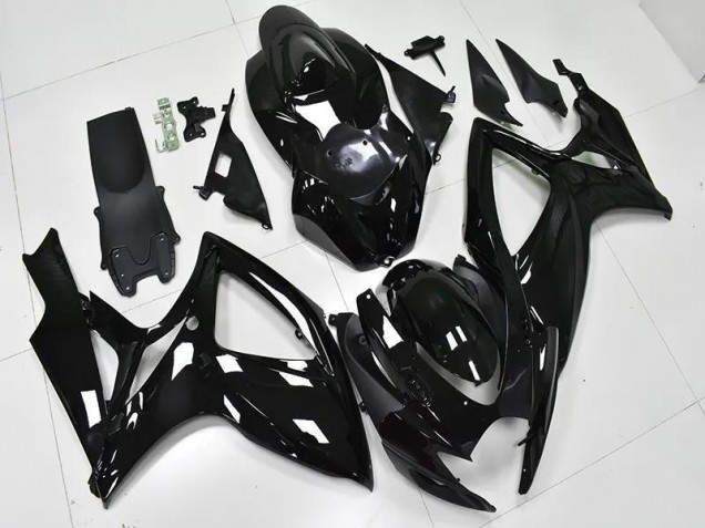 2006-2007 Glossy Black Suzuki GSXR 600/750 Bike Fairing 2006-2007 Glossy Black Suzuki GSXR 600/750 Bike Fairing