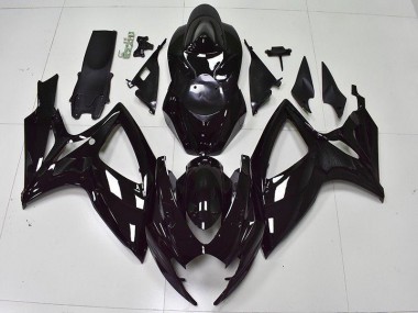 2006-2007 Glossy Black Suzuki GSXR 600/750 Bike Fairing