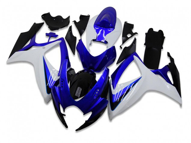 2006-2007 Blue White Suzuki GSXR 600/750 Motorbike Fairing 2006-2007 Blue White Suzuki GSXR 600/750 Motorbike Fairing