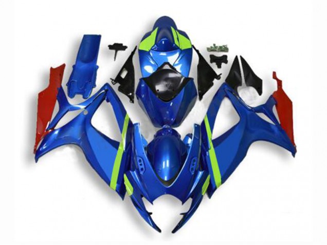 2006-2007 Blue Suzuki GSXR 600/750 Motorcyle Fairings 2006-2007 Blue Suzuki GSXR 600/750 Motorcyle Fairings