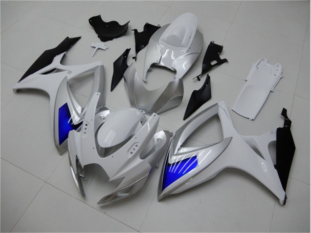 2006-2007 White Blue Suzuki GSXR 600/750 Motorcylce Fairings 2006-2007 White Blue Suzuki GSXR 600/750 Motorcylce Fairings