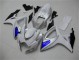 2006-2007 White Blue Suzuki GSXR 600/750 Motorcylce Fairings 2006-2007 White Blue Suzuki GSXR 600/750 Motorcylce Fairings