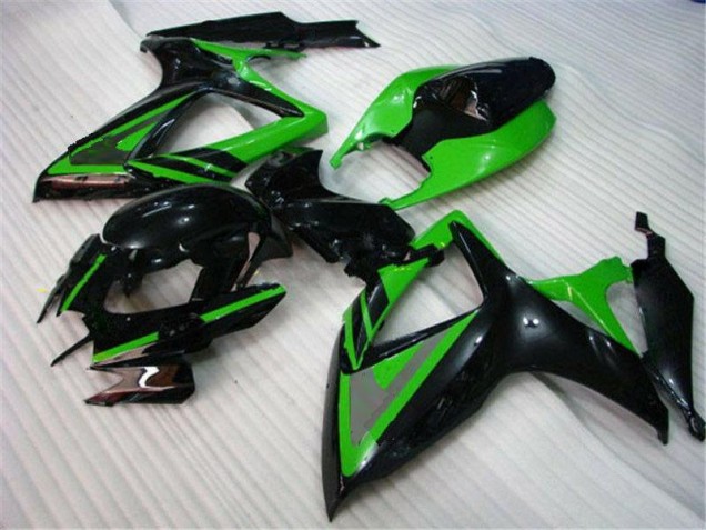 2006-2007 Green Black Suzuki GSXR 600/750 Motorcycle Bodywork 2006-2007 Green Black Suzuki GSXR 600/750 Motorcycle Bodywork