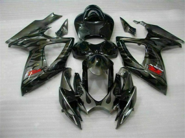2006-2007 Black Suzuki GSXR 600/750 Bike Fairing 2006-2007 Black Suzuki GSXR 600/750 Bike Fairing