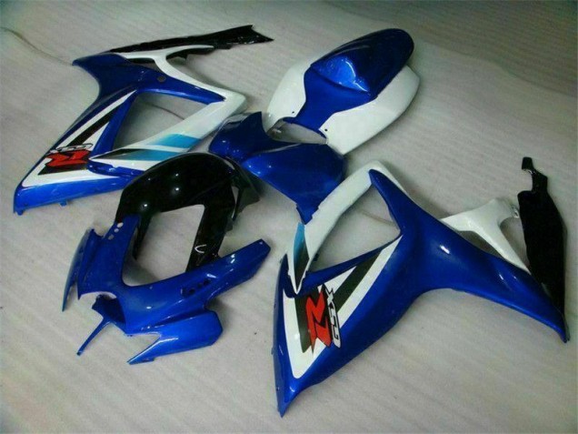 2006-2007 Blue White Suzuki GSXR 600/750 Bike Fairings 2006-2007 Blue White Suzuki GSXR 600/750 Bike Fairings