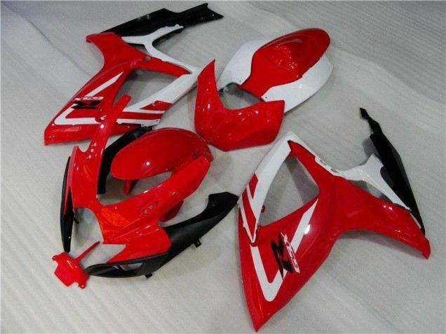 2006-2007 Red White Suzuki GSXR 600/750 Motorbike Fairing 2006-2007 Red White Suzuki GSXR 600/750 Motorbike Fairing