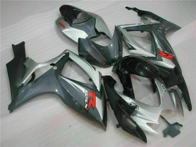 2006-2007 Silver Black Suzuki GSXR 600/750 Motorcycle Fairings Kits 2006-2007 Silver Black Suzuki GSXR 600/750 Motorcycle Fairings Kits