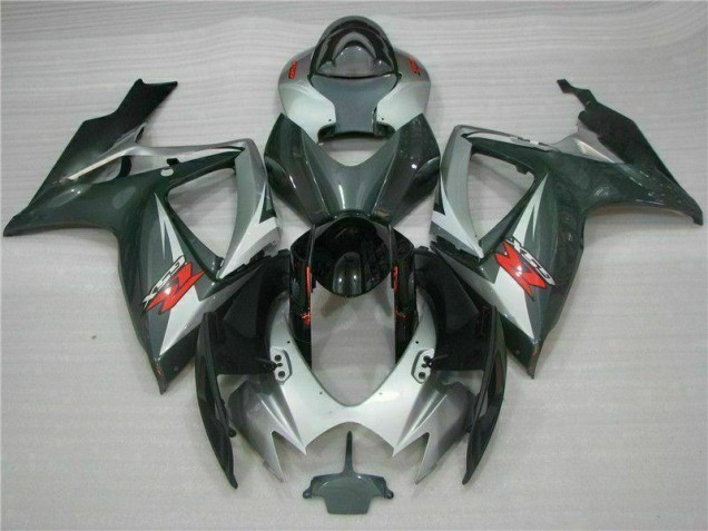2006-2007 Silver Black Suzuki GSXR 600/750 Motorcycle Fairings Kits 2006-2007 Silver Black Suzuki GSXR 600/750 Motorcycle Fairings Kits