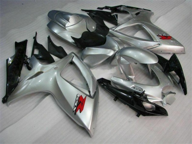 2006-2007 Silver Suzuki GSXR 600/750 Motorcyle Fairings 2006-2007 Silver Suzuki GSXR 600/750 Motorcyle Fairings