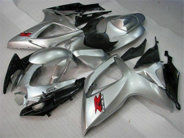 2006-2007 Silver Suzuki GSXR 600/750 Motorcyle Fairings 2006-2007 Silver Suzuki GSXR 600/750 Motorcyle Fairings