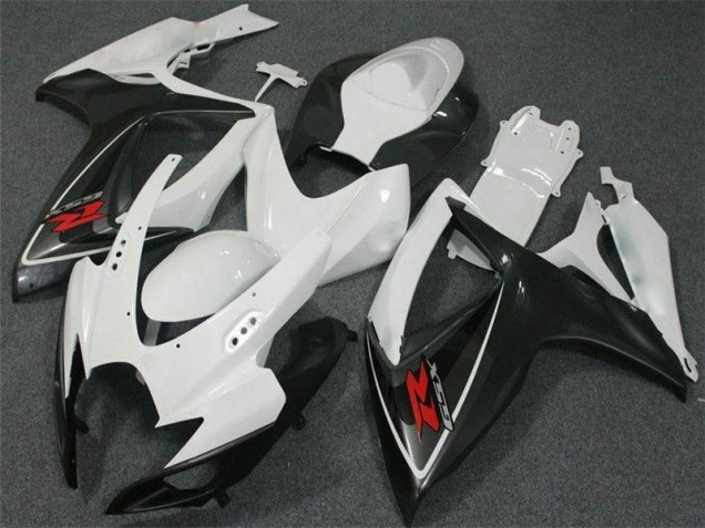 2006-2007 White Suzuki GSXR 600/750 Motorcycle Fairing Kits 2006-2007 White Suzuki GSXR 600/750 Motorcycle Fairing Kits