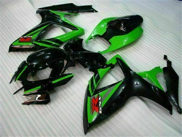 2006-2007 Black Green Suzuki GSXR 600/750 Replacement Motorcycle Fairings 2006-2007 Black Green Suzuki GSXR 600/750 Replacement Motorcycle Fairings