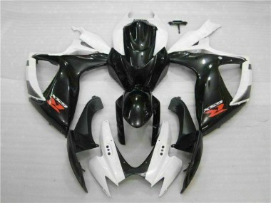 2006-2007 White Black Suzuki GSXR 600/750 Motorbike Fairing Kits