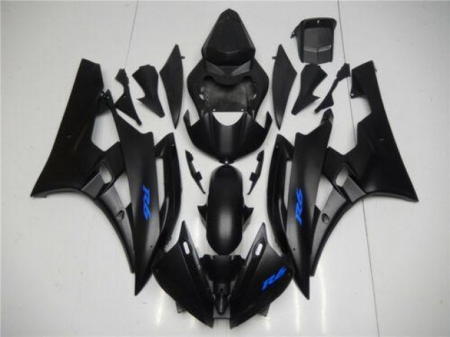 2006-2007 Black Blue Yamaha YZF R6 Bike Fairing Kit 2006-2007 Black Blue Yamaha YZF R6 Bike Fairing Kit