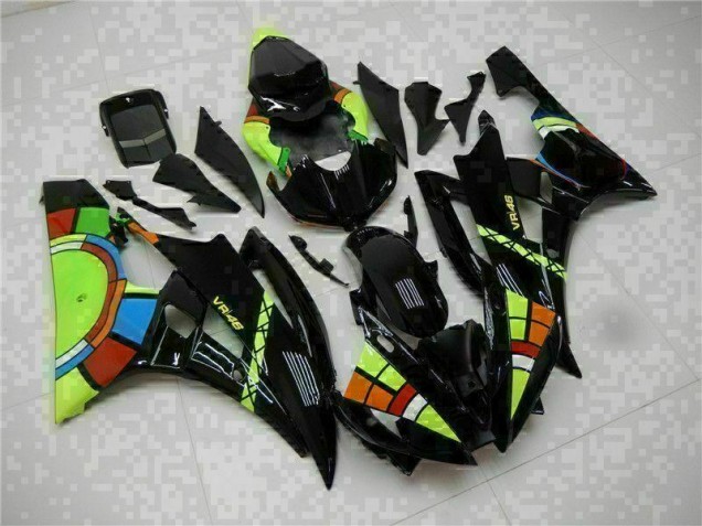 2006-2007 Black Yamaha YZF R6 Motorcycle Replacement Fairings 2006-2007 Black Yamaha YZF R6 Motorcycle Replacement Fairings