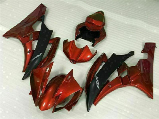 2006-2007 Red Yamaha YZF R6 Replacement Motorcycle Fairings 2006-2007 Red Yamaha YZF R6 Replacement Motorcycle Fairings