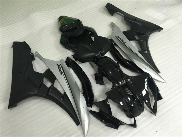 2006-2007 Silver Black Yamaha YZF R6 Motorbike Fairing