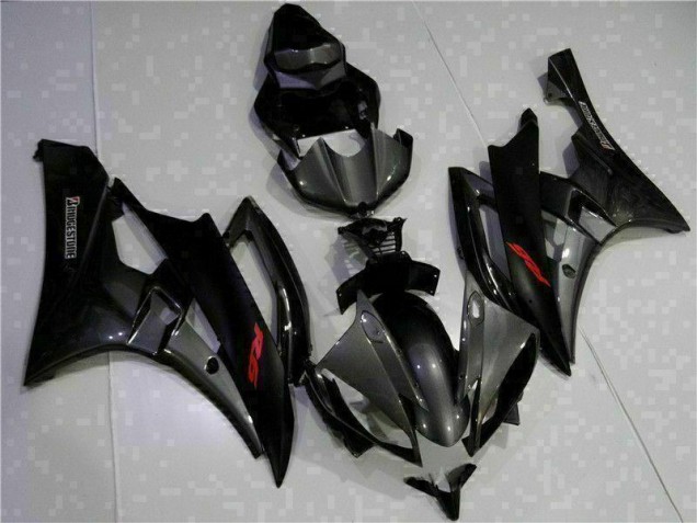 2006-2007 Grey Black Yamaha YZF R6 Motorcycle Bodywork 2006-2007 Grey Black Yamaha YZF R6 Motorcycle Bodywork