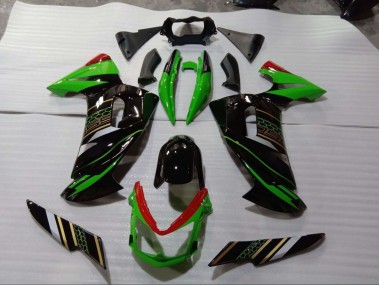 2006-2008 Green Black Kawasaki EX650 Bike Fairings