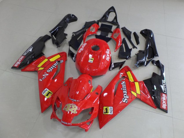2006-2011 Red and Black Aprilia RS125 Motorcycle Fairing Kit 2006-2011 Red and Black Aprilia RS125 Motorcycle Fairing Kit