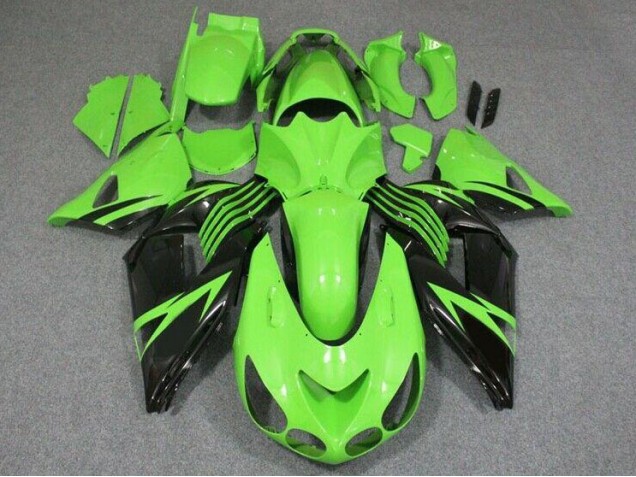 2006-2011 Green Black Kawasaki ZX14R ZZR1400 Bike Fairings 2006-2011 Green Black Kawasaki ZX14R ZZR1400 Bike Fairings