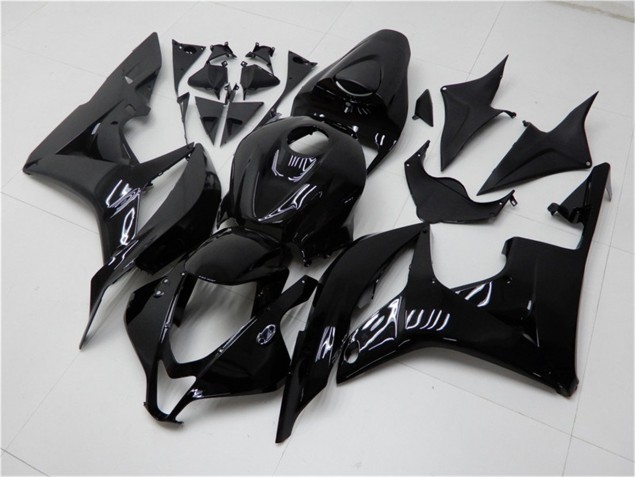 2007-2008 Glossy Black Honda CBR600RR Bike Fairings 2007-2008 Glossy Black Honda CBR600RR Bike Fairings