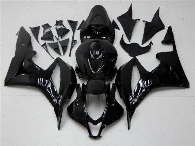 2007-2008 Glossy Black Honda CBR600RR Bike Fairings 2007-2008 Glossy Black Honda CBR600RR Bike Fairings