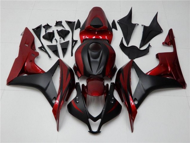 2007-2008 Red Black Honda CBR600RR Bike Fairing 2007-2008 Red Black Honda CBR600RR Bike Fairing