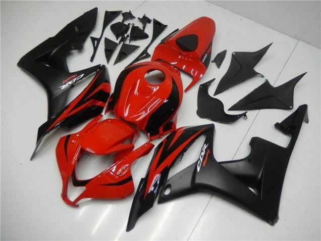 2007-2008 Black Red Honda CBR600RR Motor Bike Fairings 2007-2008 Black Red Honda CBR600RR Motor Bike Fairings