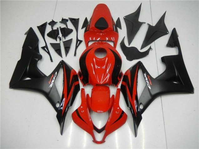 2007-2008 Black Red Honda CBR600RR Motor Bike Fairings 2007-2008 Black Red Honda CBR600RR Motor Bike Fairings