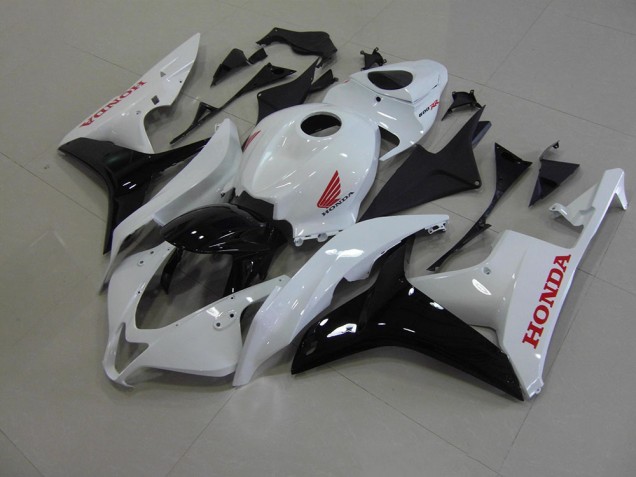 2007-2008 Pearl White Black Honda CBR600RR Bike Fairings 2007-2008 Pearl White Black Honda CBR600RR Bike Fairings