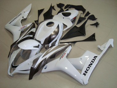 2007-2008 White Silver Honda CBR600RR Motorcycle Fairing Kits