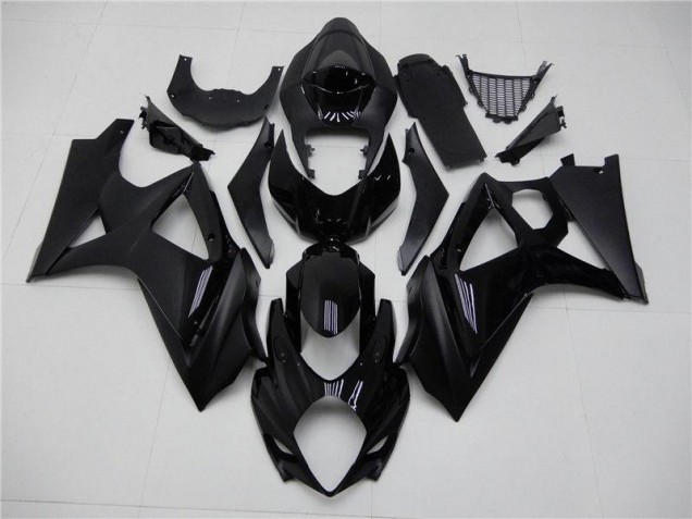 2007-2008 Glossy Matte Black Suzuki GSXR 1000 K7 Replacement Fairings 2007-2008 Glossy Matte Black Suzuki GSXR 1000 K7 Replacement Fairings