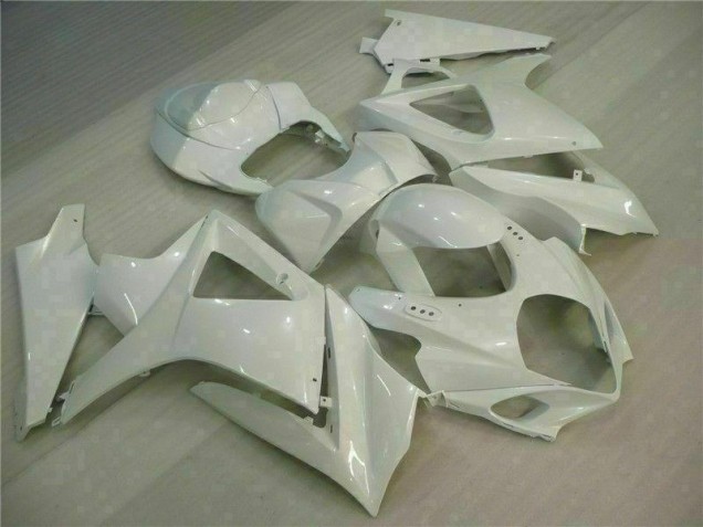 2007-2008 White Suzuki GSXR 1000 K7 Motorcycle Fairing 2007-2008 White Suzuki GSXR 1000 K7 Motorcycle Fairing