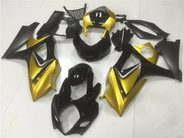 2007-2008 Gold Black Suzuki GSXR 1000 K7 Motorbike Fairing 2007-2008 Gold Black Suzuki GSXR 1000 K7 Motorbike Fairing
