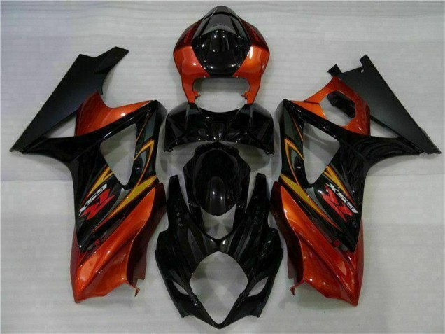 2007-2008 Black Suzuki GSXR 1000 K7 Motorcycle Fairing Kit 2007-2008 Black Suzuki GSXR 1000 K7 Motorcycle Fairing Kit