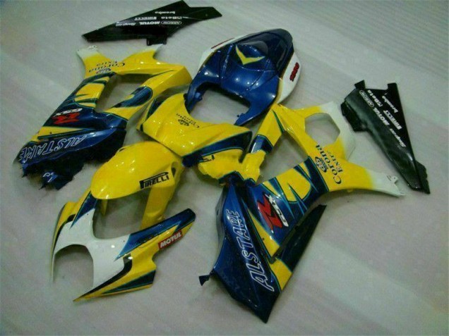 2007-2008 Yellow Suzuki GSXR 1000 K7 Motorbike Fairing Kits 2007-2008 Yellow Suzuki GSXR 1000 K7 Motorbike Fairing Kits