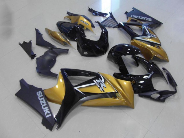 2007-2008 Gold Black Suzuki GSXR 1000 K7 Replacement Fairings 2007-2008 Gold Black Suzuki GSXR 1000 K7 Replacement Fairings