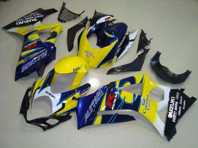 2007-2008 Yellow Corona Suzuki GSXR 1000 K7 Bike Fairing Kit 2007-2008 Yellow Corona Suzuki GSXR 1000 K7 Bike Fairing Kit
