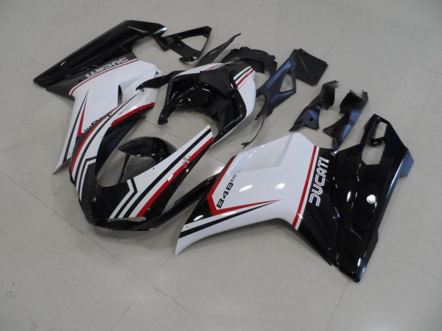 2007-2014 Black Tricolor Ducati 848 1098 1198 Replacement Fairings 2007-2014 Black Tricolor Ducati 848 1098 1198 Replacement Fairings
