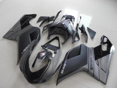 2007-2014 Black Ducati 848 1098 1198 Motorcylce Fairings