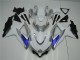 2008-2010 White Silver Blue Suzuki GSXR 600/750 Motorcycle Fairings Kit 2008-2010 White Silver Blue Suzuki GSXR 600/750 Motorcycle Fairings Kit