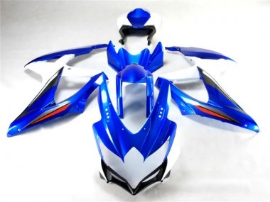 2008-2010 Blue White Suzuki GSXR 600/750 Bike Fairings