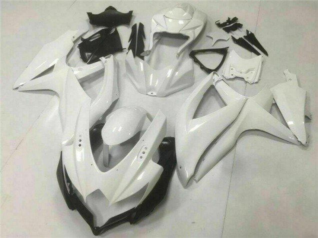 2008-2010 White Suzuki GSXR 600/750 Motorcylce Fairings 2008-2010 White Suzuki GSXR 600/750 Motorcylce Fairings