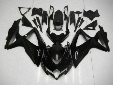 2008-2010 Black Suzuki GSXR 600/750 Bike Fairings