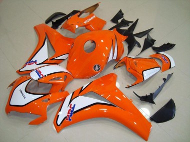 2008-2011 Sunset Orange HRC Honda CBR1000RR Motorcycle Fairings Kit