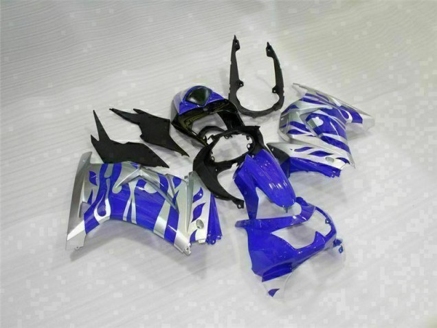 2008-2012 Black Blue Kawasaki EX250 Replacement Fairings 2008-2012 Black Blue Kawasaki EX250 Replacement Fairings